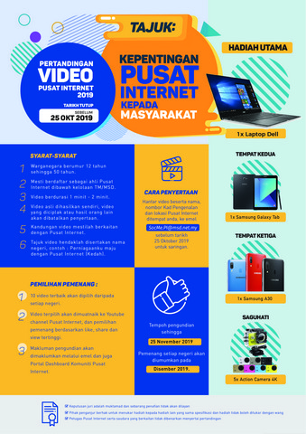 Poster pertandingan video 1
