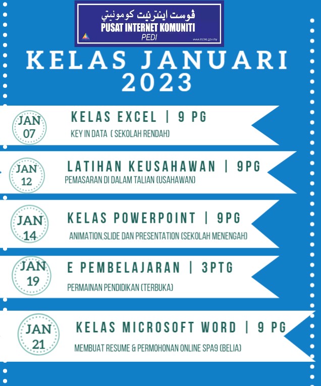 JADUAL JAN2023