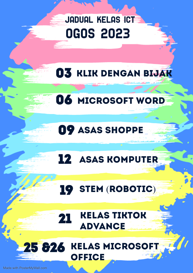 Whats on Entertainment Pastel Colour Blast Made with PosterMyWall